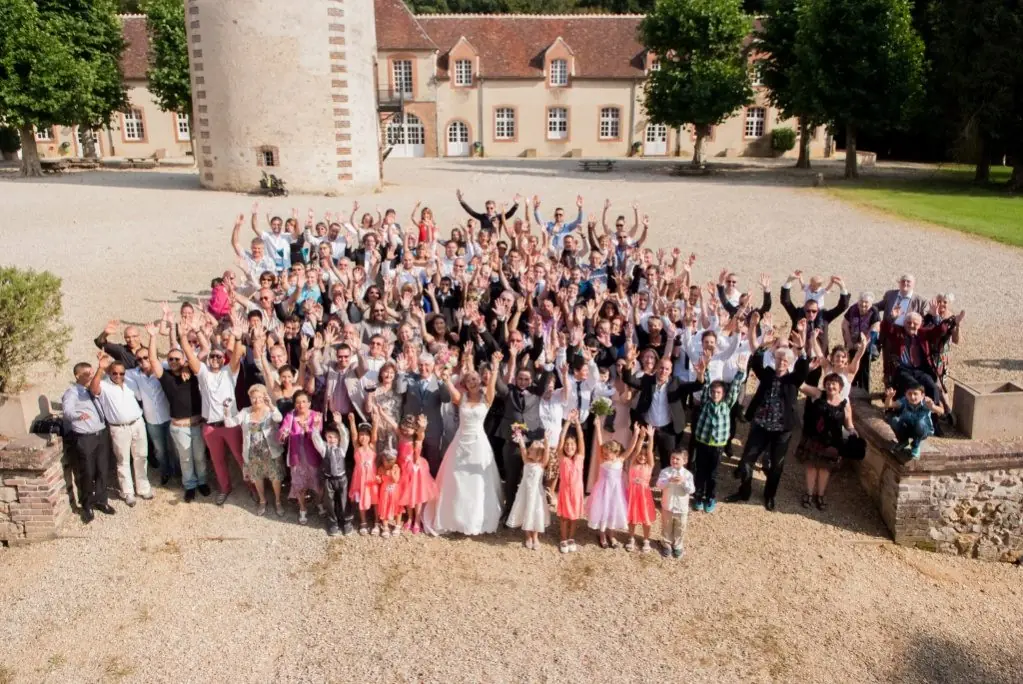 Photographe mariage photo de groupe chateau ile de france