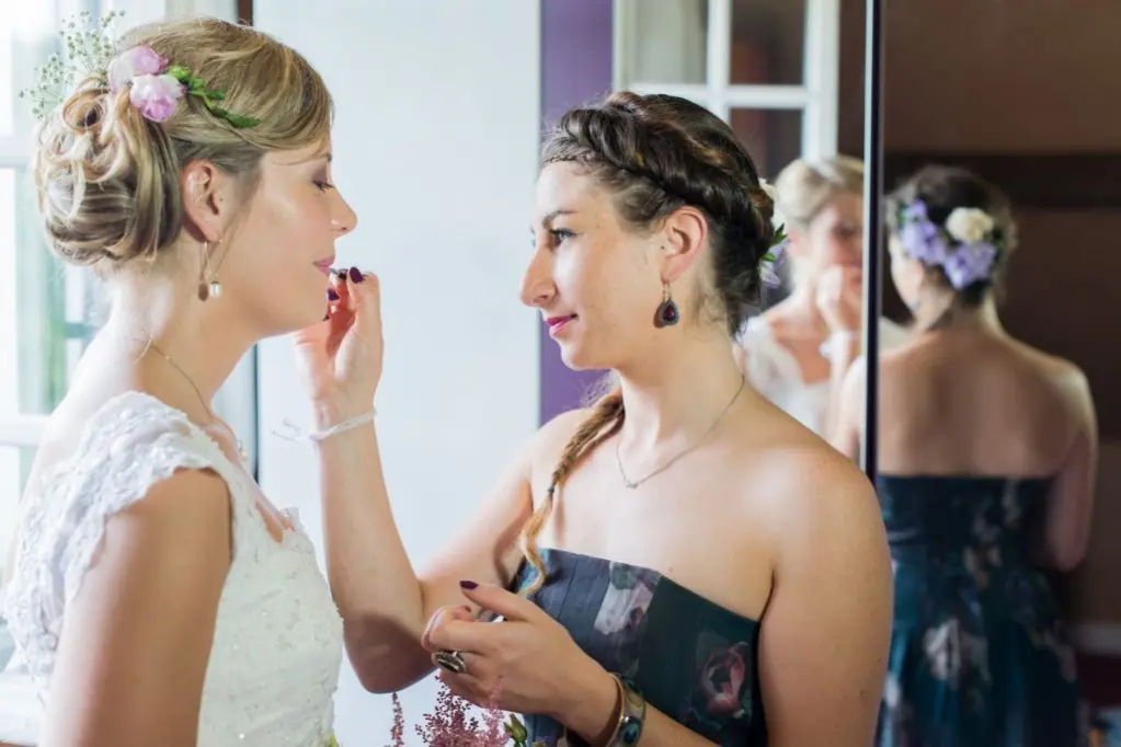 Reportage mariage essonne maquillage mariee