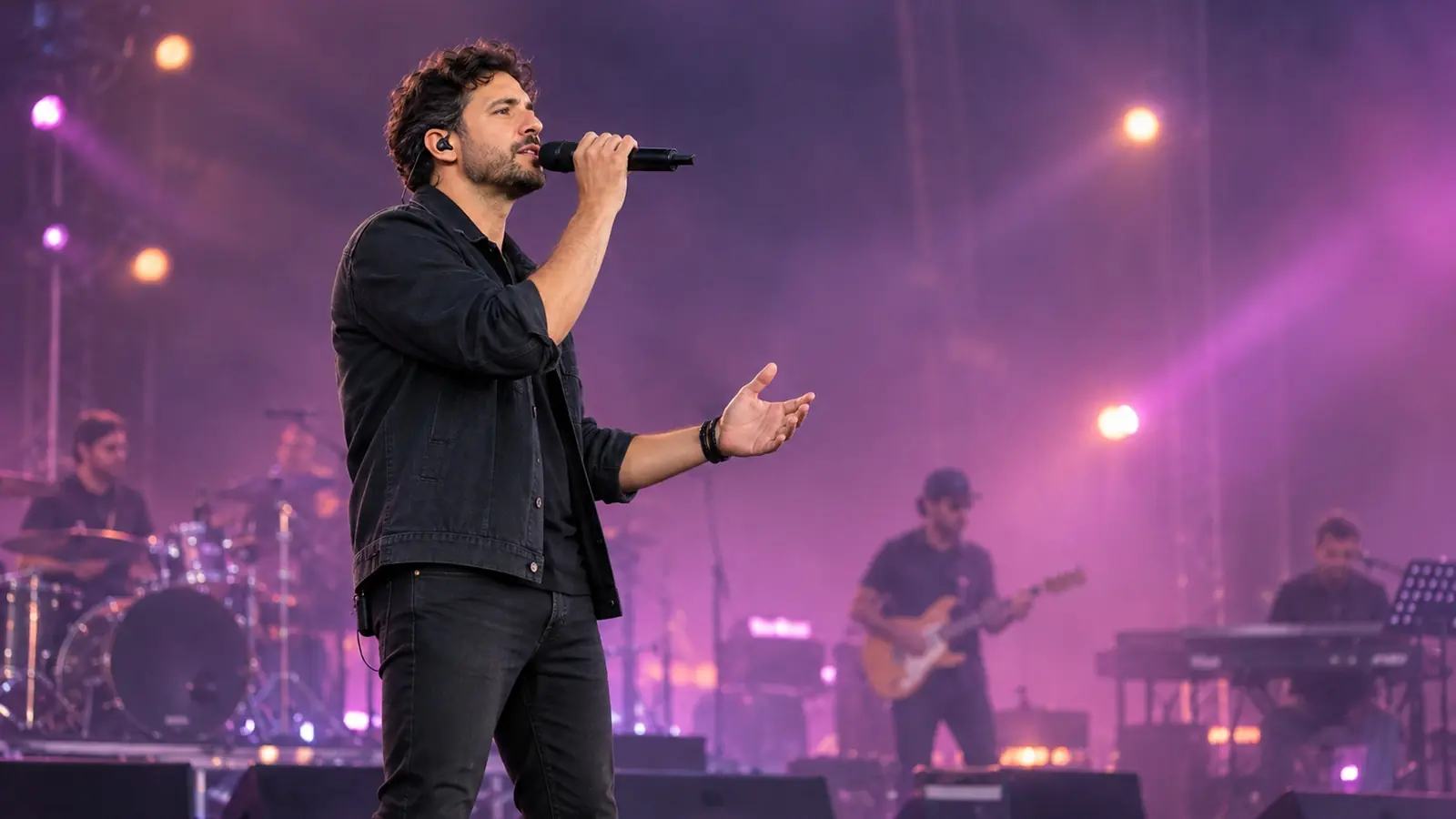Photographe concert chanteur scene paris