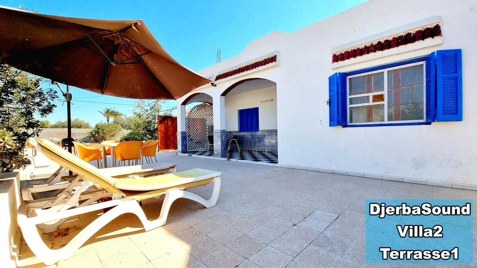 Location villa milka djerba vue terrasse villa pas cher sidi bousaid