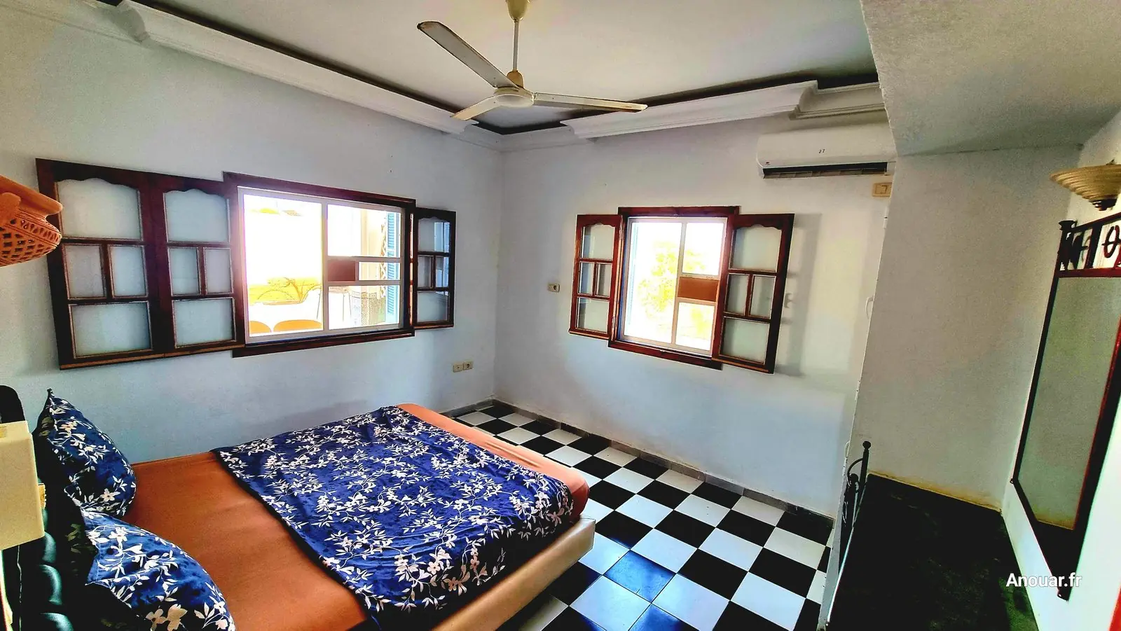Location villa milka djerba chambre 1 climatisee fenetres villa pas cher