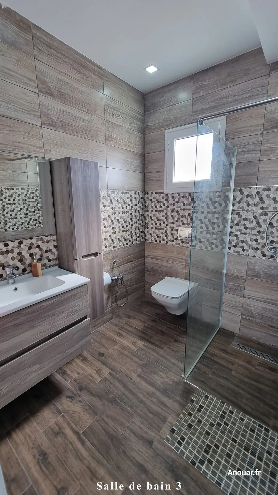 Location villa djerba midoun piscine salle de bain 3 meuble vasque douche