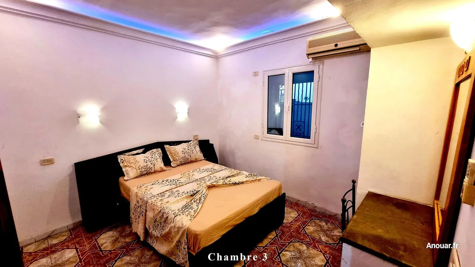 Location villa djerba piscine jacuzzi chambre 3 lit double proche plage