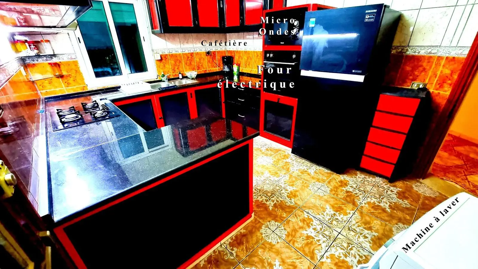 Location villa djerba piscine jacuzzi cuisine equipee four micro ondes midoun