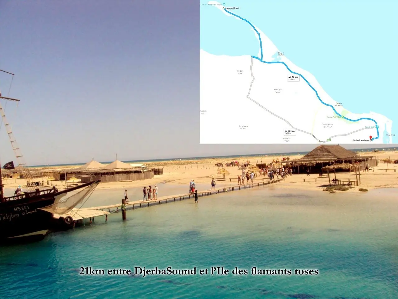 Location villa djerba piscine jacuzzi activite ile des flamants roses proche midoun