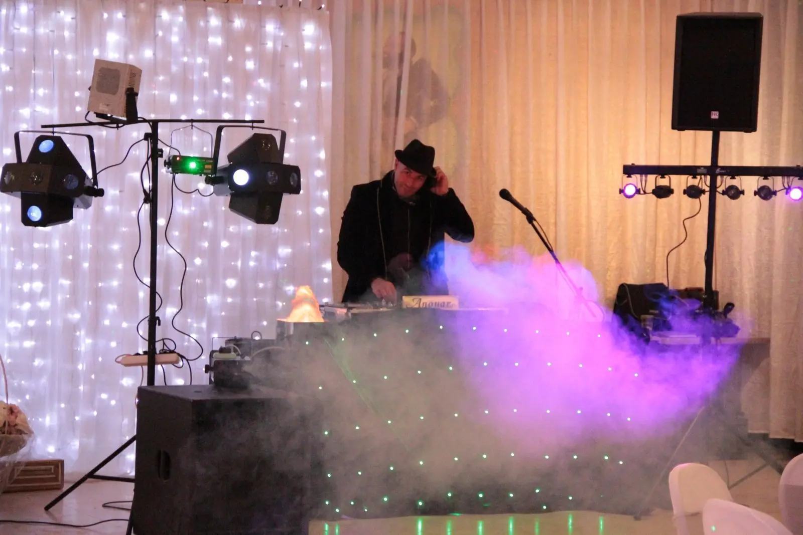 Dj mariage machine a fumee lumiere